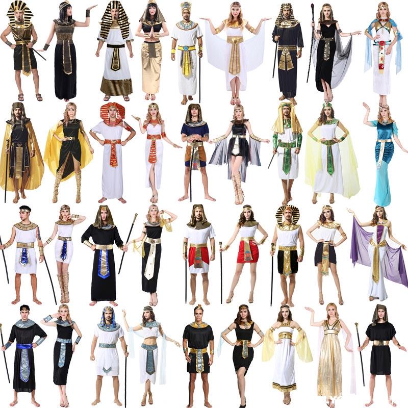 cosplay 萬聖節 埃及服裝 羅馬王子 公主 法老 埃及艷后 古希臘 中東阿拉伯女長袍衣服 造型服飾 舞台裝 演出服