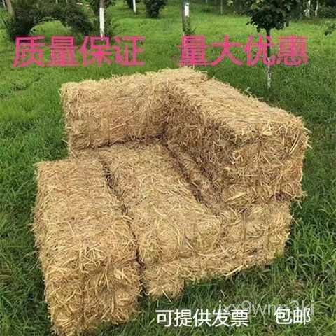 當季 銷量第一草垛子稻草凳子婚慶拍攝道具方形稻草垛裝飾品佈置特級幹稻草 HH4U