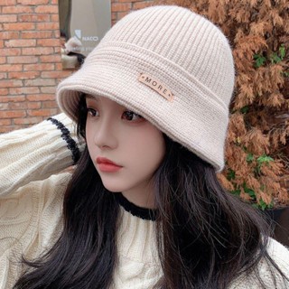 🧢限時免運 秋冬季網紅漁夫帽女新款韓版百搭毛線帽高檔帽子休閑針織帽盆帽保暖帽 毛帽 雪帽 針織帽 大頭圍帽子