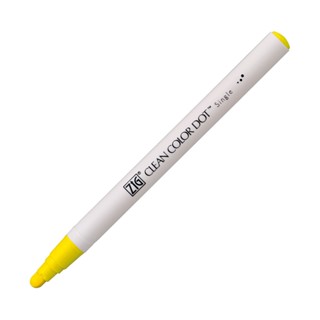 【Kuretake 日本吳竹】ZIG Clean Color Dot 單頭點點筆-螢光黃 墊腳石購物網