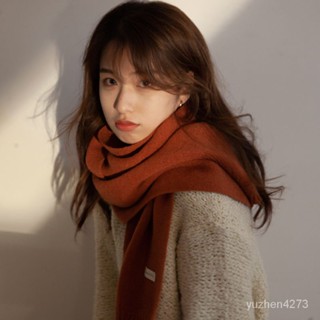 【限時優惠💥】韓國可愛學院風針織圍巾女百搭日係小眾複古純色秋冬保暖毛綫圍脖 7TFI