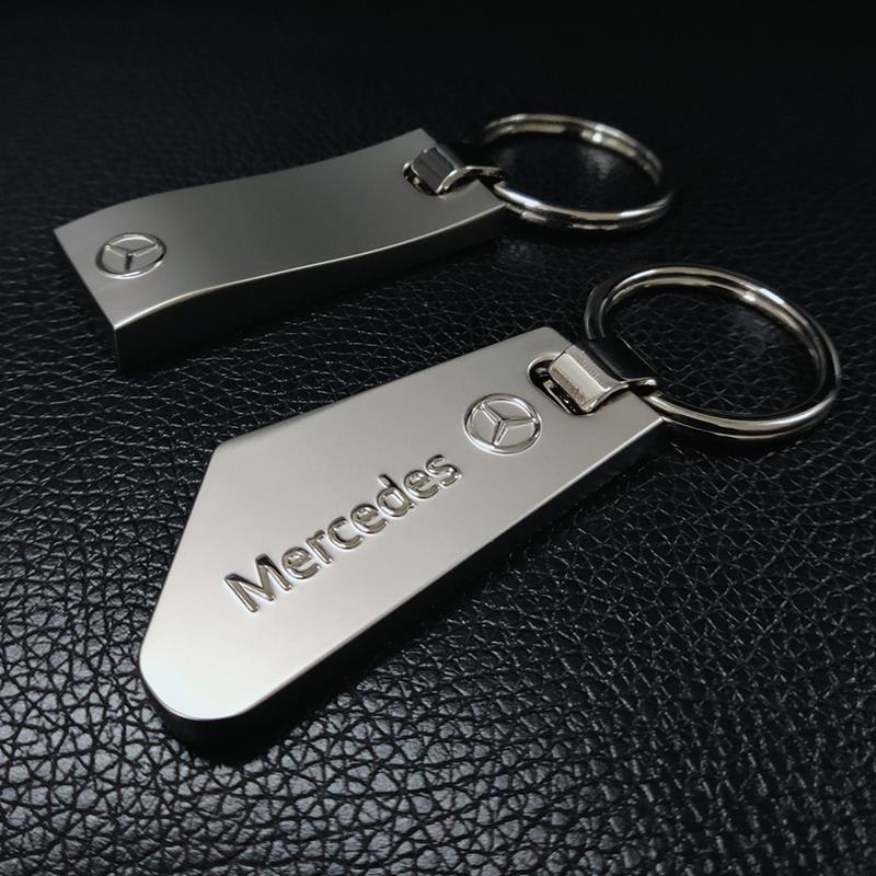 百貨 適用于奔馳鑰匙扣原廠E200L E300L C260L高檔車鑰匙扣鏈掛件男女