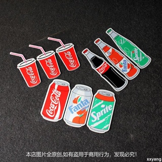 新品 車貼🚓可口可樂車貼罐裝瓶裝創意日系卡通汽車改裝玻璃三角窗機車摩托貼