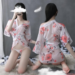 熱銷-迷人貓家-情趣 和服 性感睡衣 印花和服 雪紡睡衣 睡袍 浴袍 開襟睡衣 浴袍 情趣和服 透視 和服睡衣 薄紗睡衣