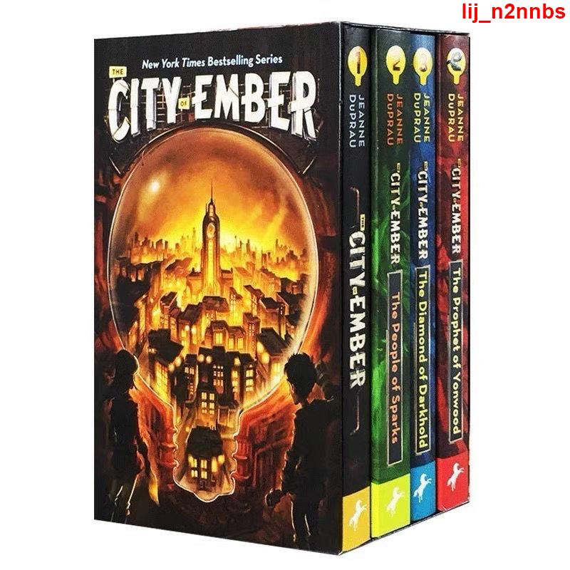 #熱賣推薦#微光之城4冊英文原版 The City of Ember Complete 魔幻奇幻小說