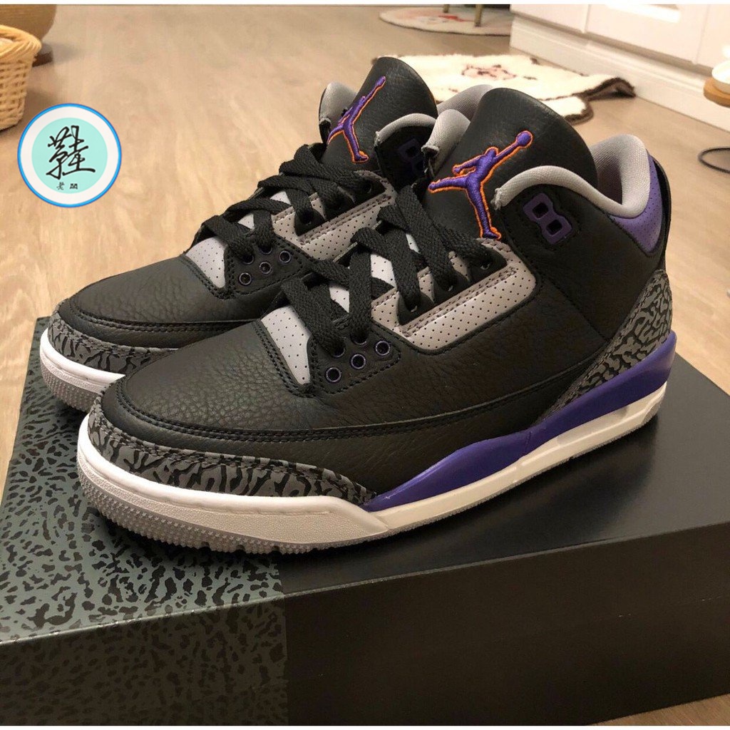 Air Jordan 3 Court Purple CT8532-050 AJ3 黑紫 籃球鞋