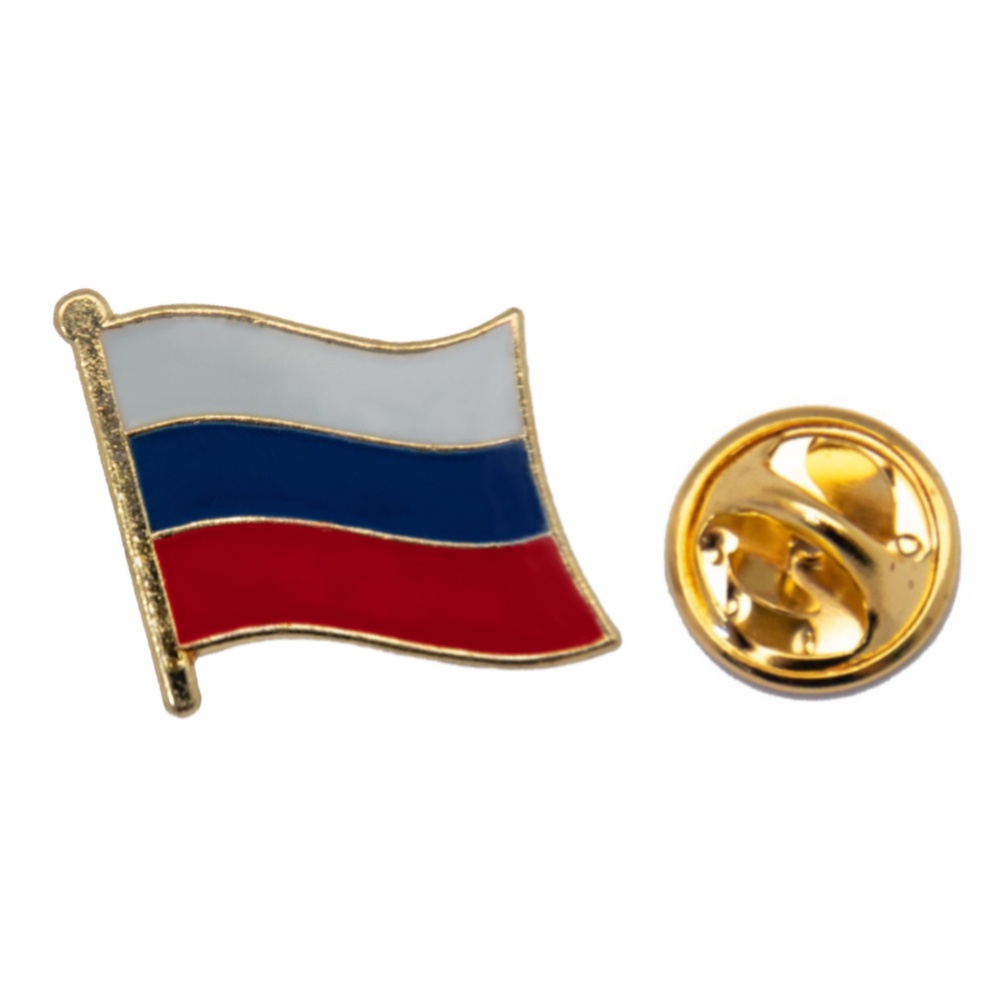 【A-ONE】Russia 俄羅斯國旗 辨識胸針 國旗配飾 國徽徽章愛國 國慶 遊行 流行