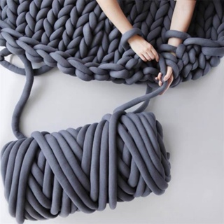 diy毛線🎀嬰兒床地毯毛線DIY貓窩粗冰島線手工編織毯子抱枕坐墊床圍粗布線