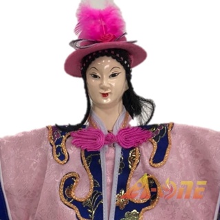 【A-ONE 匯旺】粉紅佳人 有內體 可換衣 精緻布袋戲偶(送Taiwan刺繡袖標 戲偶架)女旦 布偶 人偶手偶玩偶