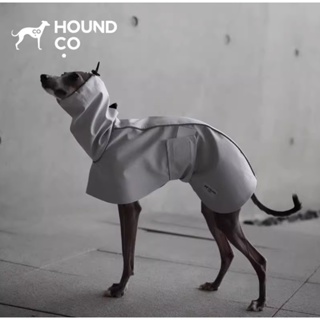 快樂尾巴~HOUND CO.『輕量防風狗狗雨衣』衝鋒衣披風 寵物雨衣 義大利靈緹 惠比特 中大型犬 寵物衣服