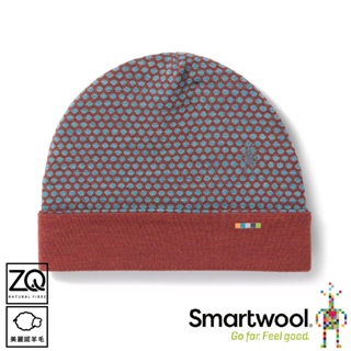 【SmartWool 美國 Thermal 美麗諾羊毛反摺毛帽《胡桃棕點點》】SW0SW956/保暖帽/雪帽/休閒帽