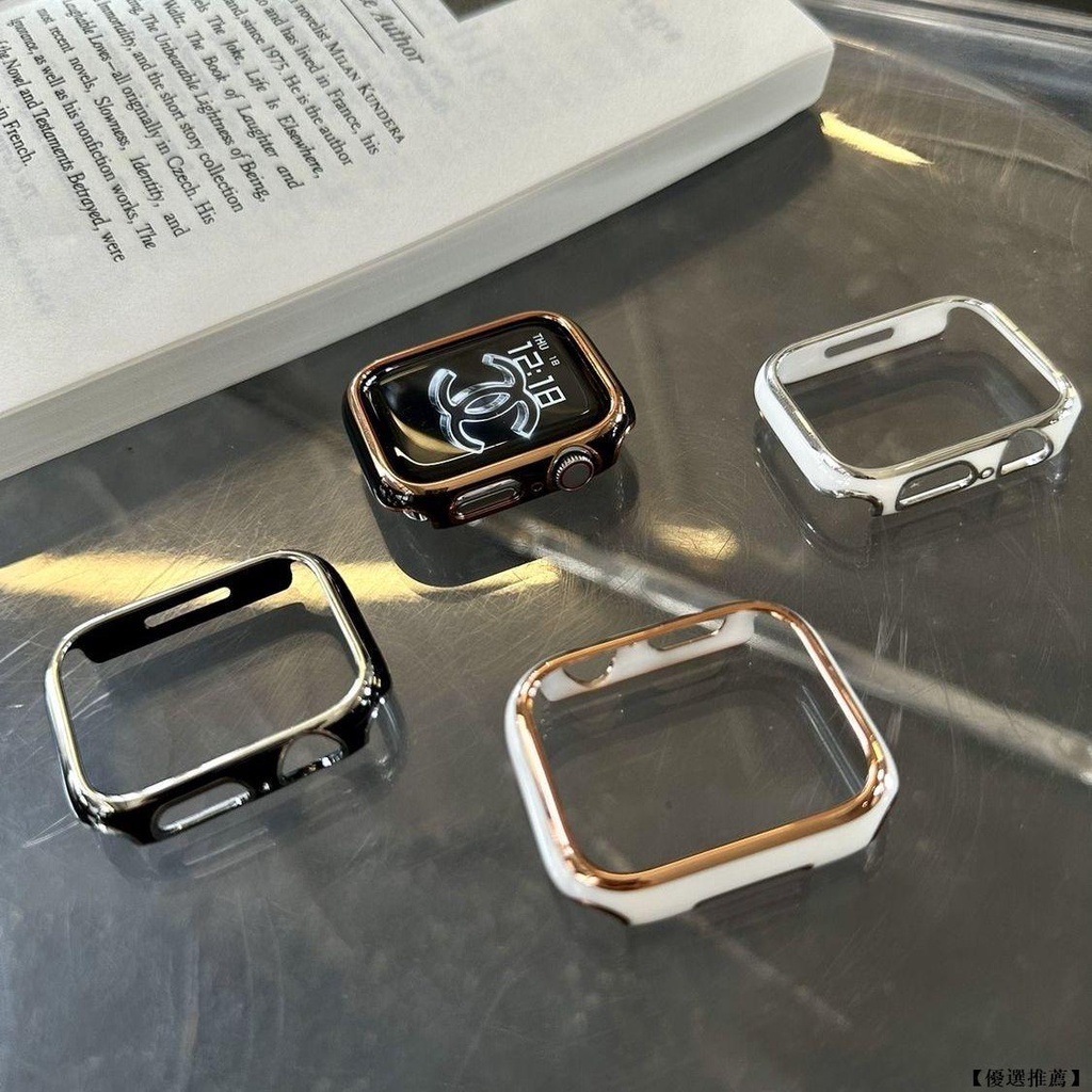 陶瓷質感iWatch手錶保護套 蘋果手錶保護套 適用Applewatch 1234567899代se 38 41mm