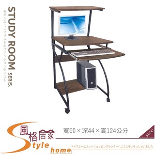 《風格居家Style》胡桃色1.9尺電腦桌/書桌 018-01-PJ