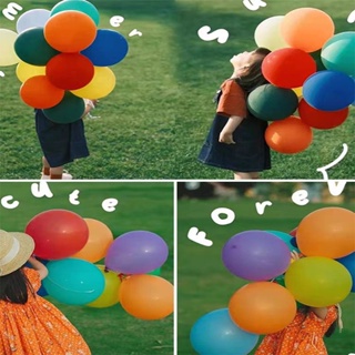 木棉花 ins小紅書戶外野餐公園草坪彩色乳膠氣球束兒童寶寶生日拍照道具