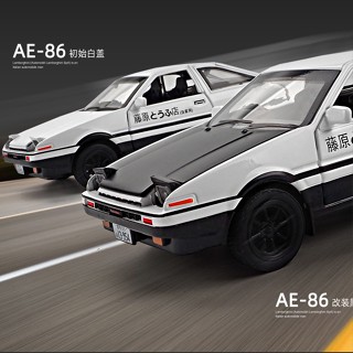 ⭐臺灣優選⭐模擬汽車模型AE86合金車模藤原豆腐店兒童男孩小汽車男生模型擺件