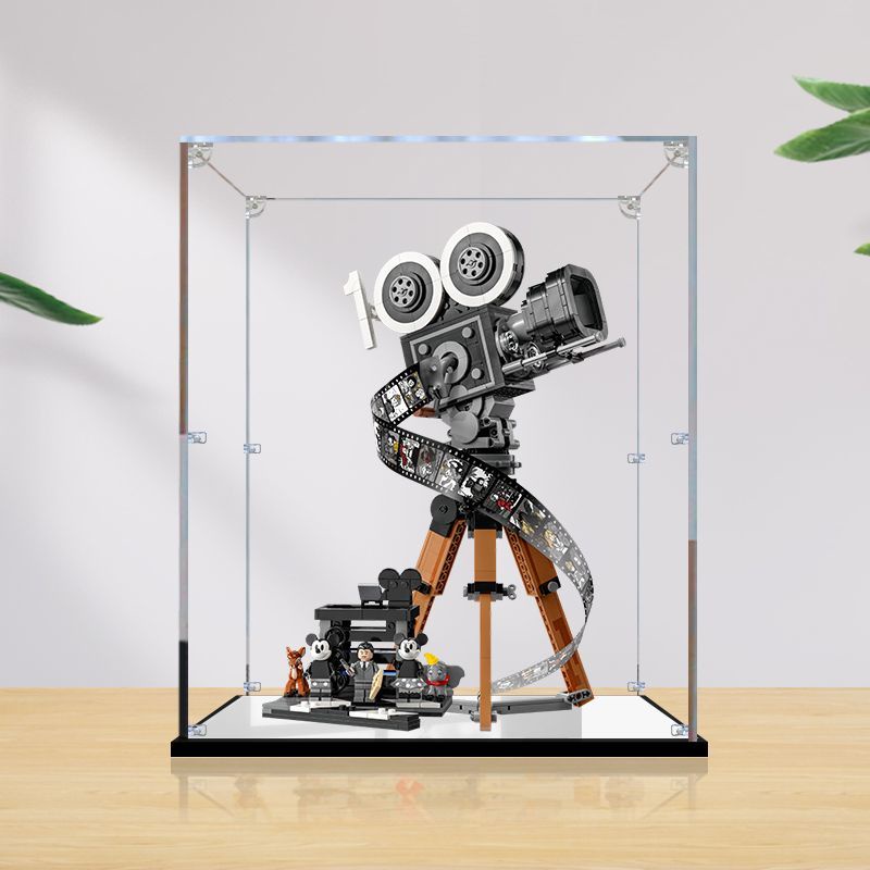 熱銷#亞克力展示盒適用樂高43230華特·迪士尼攝影機積木收納防塵罩子#台灣新百利