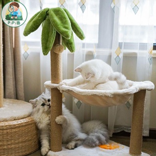 貓爬架貓窩一體小型貓別墅椰樹型貓咪玩具劍麻貓抓板耐磨不掉屑貓咪磨爪