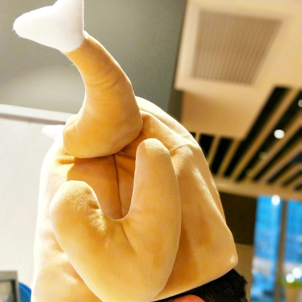 沙雕可愛搞怪烤雞腿鯊魚頭套抖音同款火雞帽子節目表演拍照道具 搞怪帽子 帽 造型帽子 頭套 搞怪頭套 頭飾面具