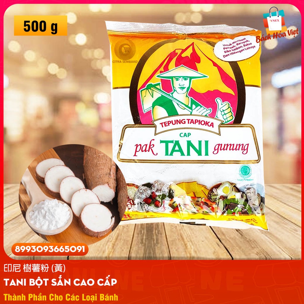 印尼 樹薯粉 - Bột Khoai Sắn TANI Tepung Tapioka (Gói 500g)