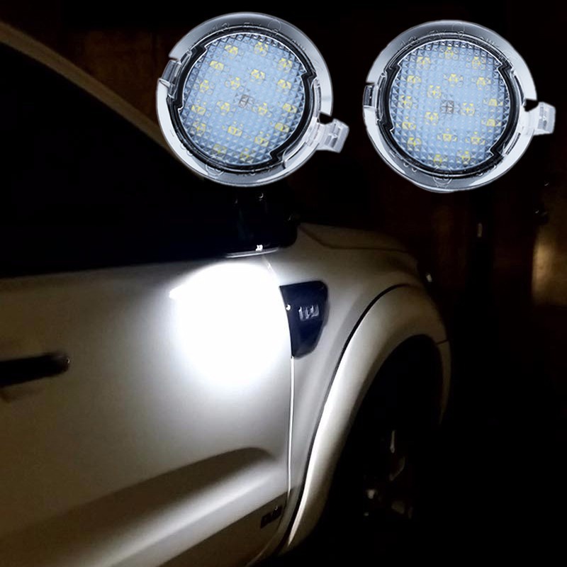 💕福特專用LED外後視鏡燈Ford Mondeo倒車鏡燈照地燈Range F-150 Fusion Gen 2 S-M
