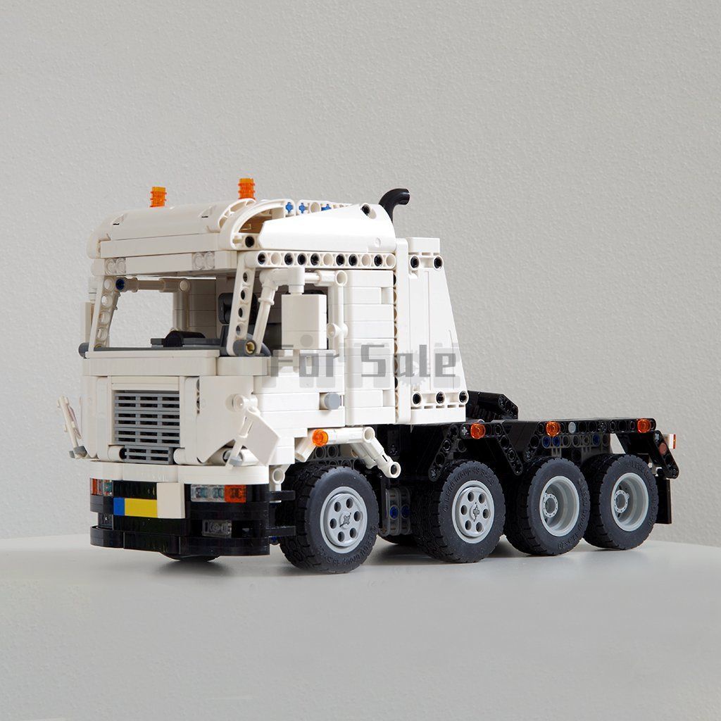 工程車積木 MOC-17197 8x4重型載重卡車 國產拼裝積木 兼容樂高遙控電動玩具