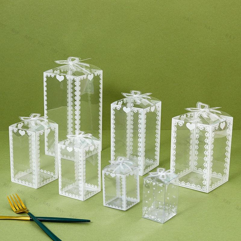 上新特惠pet透明印花包裝盒PVC食品喜糖盒單色印刷塑膠盒子