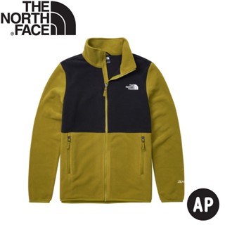 【The North Face 男 可套式刷毛保暖外套 AP《硫磺綠》】83OL/刷毛中層/立領保暖/登山