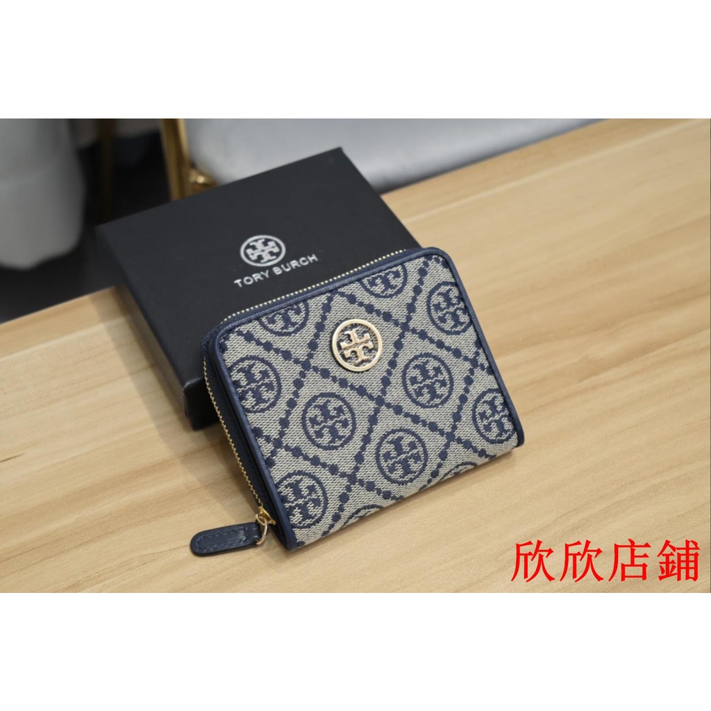 （妍妍二手)精品TORY BURCH TB 拉鏈零錢包 卡包 卡夾 短夾 名片夾 證件夾 護照夾 手拿包 零錢包 錢夾