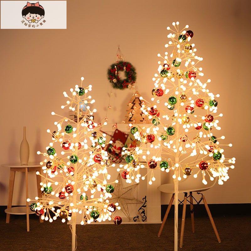✨圣誕節節日裝扮裝飾品擺件場景布置創意發光led燈假樹圣誕樹家用