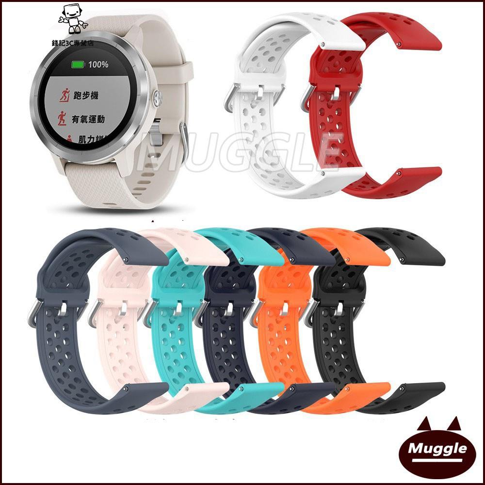 錢記-Garmin vivolife 佳明 vivolife 透氣錶帶 柔軟手錶帶 矽膠腕帶 心率手錶錶帶 矽膠錶帶