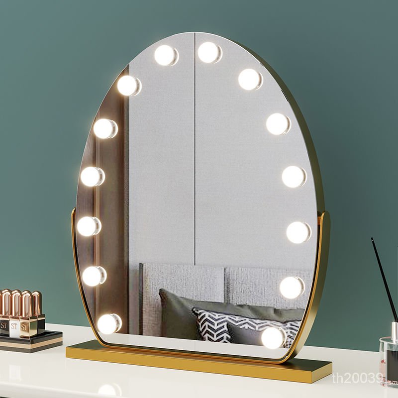 【優選推薦】（訂金）智能化妝鏡台式led燈泡大號鏡子梳妝鏡家用女宿舍補光鏡 智能鏡 掛壁鏡 衛浴臥室鏡子 洗手間鏡