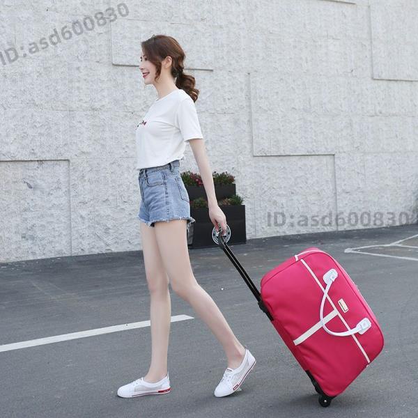 新款多花色拉杆包旅行包女手提韓版短途衣服簡約行李袋學生男輕便 &lt;好物aeVZ&gt;