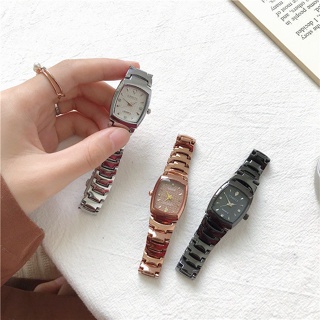 vintage 小香手錶 女 簡約 氣質 品牌 學生 風 復古 方形 冷淡 鏈條式