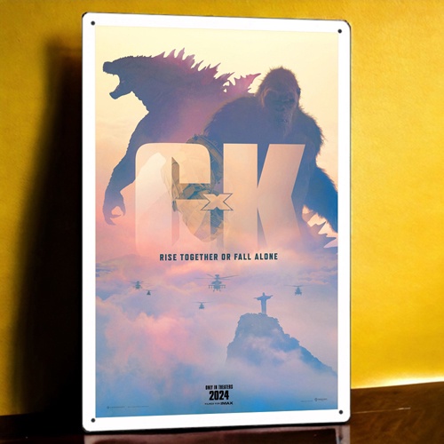 哥吉拉與金剛：新帝國 電影海報鐵皮畫多款金屬掛畫周邊 Godzilla x Kong: The New Empire