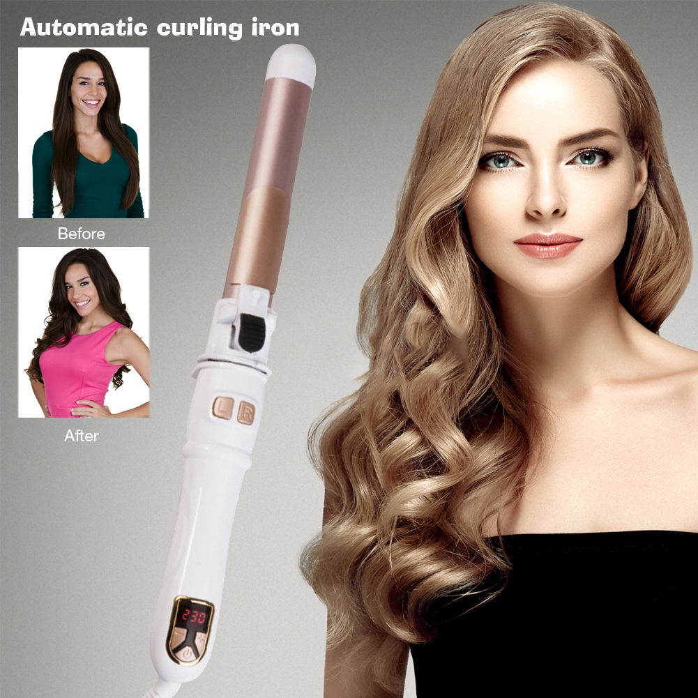28/32mm Curling Iron LCD Temperature Control Electric Hair R