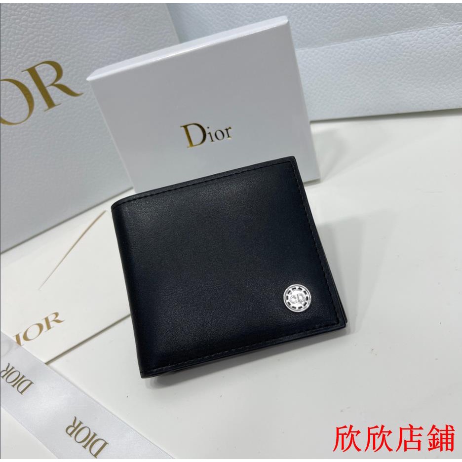 （妍妍二手)Dior/迪奧 短夾 皮夾西裝夾 錢包 錢夾卡夾 鈔票夾 零錢包 手拿包 皮夾男女均可使用0654
