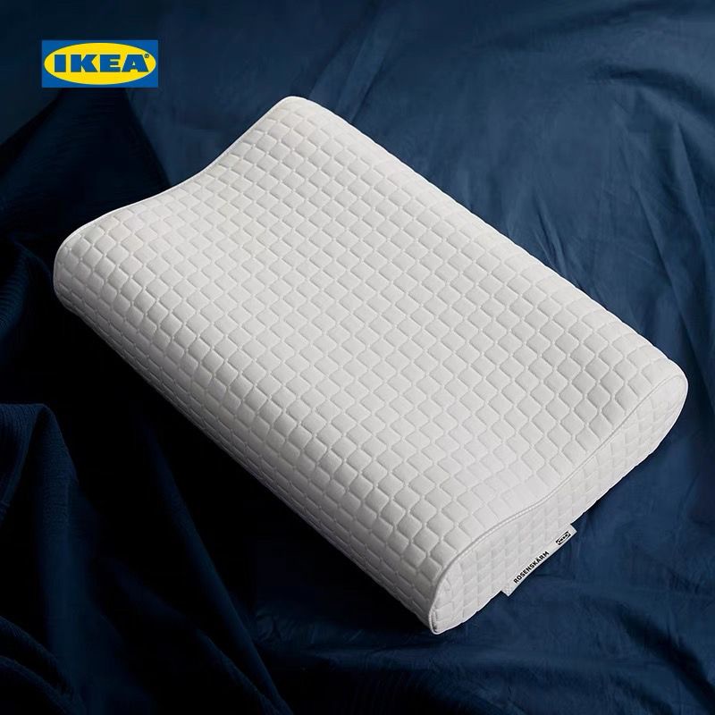 乳膠枕 護頸枕 記憶枕 天然橡膠枕 IKEA宜傢ROSENSKARM洛森浣人體工學記憶海綿枕護頸椎助睡眠高低枕