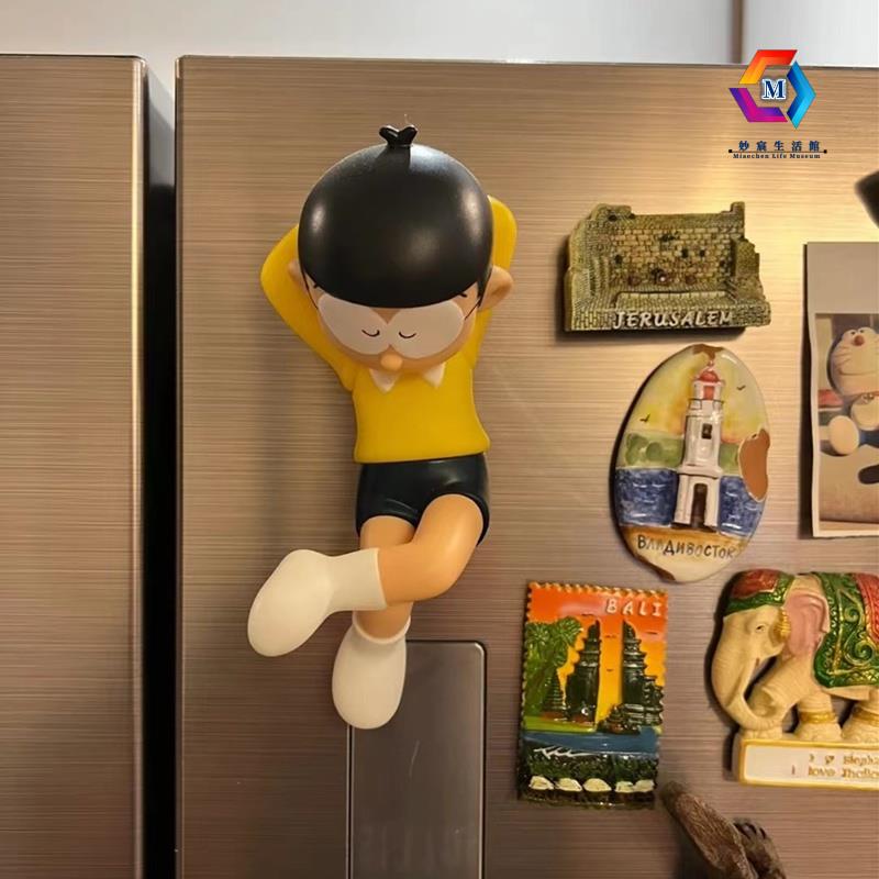 ✨妙宸優選 哆啦A夢大雄冰箱貼機器貓磁貼日本個性創意3D立體卡通裝飾磁力貼 叮當貓冰箱貼 小丸子冰箱貼