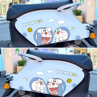 電動車貼紙雅迪q6m6愛瑪小牛小龜王裝飾劃痕遮擋卡通多啦A夢貼紙