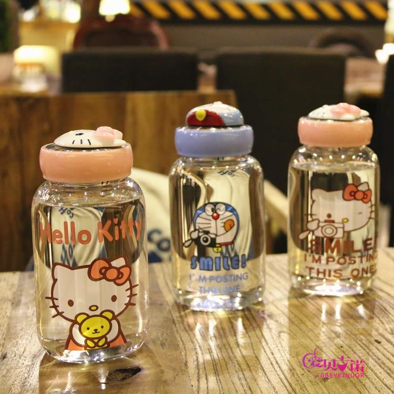 可愛 Hello Kitty 大容量 水杯 女 學生 韓國 清少女心 泡茶 哆啦A夢 玻璃杯