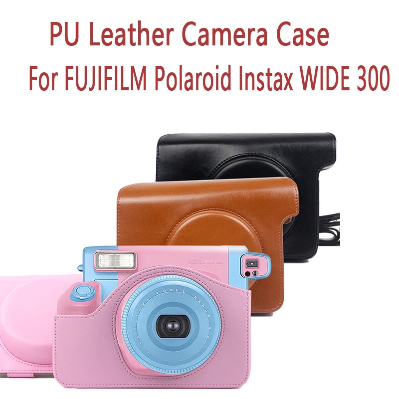 ◈[] Instax WIDE 300 相機包 PU 皮革相機包吊帶包相機保