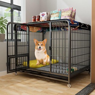🔥狗籠子小型犬中型家用帶廁所分離柯基泰迪室內屋狗窩狗狗圍欄寵物 加粗方管卡扣狗圍欄 狗柵欄 狗籠 貓籠 柵欄 寵物籠 籠