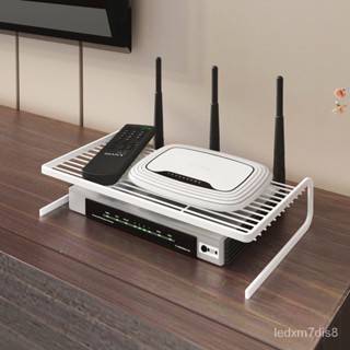 爆款100W+光貓wifi路由器收納盒電視機頂盒置物架支架臺桌麵免打孔散熱託架 壁掛收納箱 壁掛收納盒 wifi收納盒