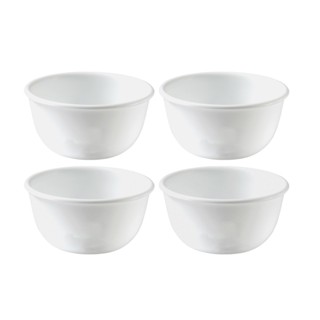 【美國康寧 CORELLE】純白系列325ml飯碗4件組(D33)