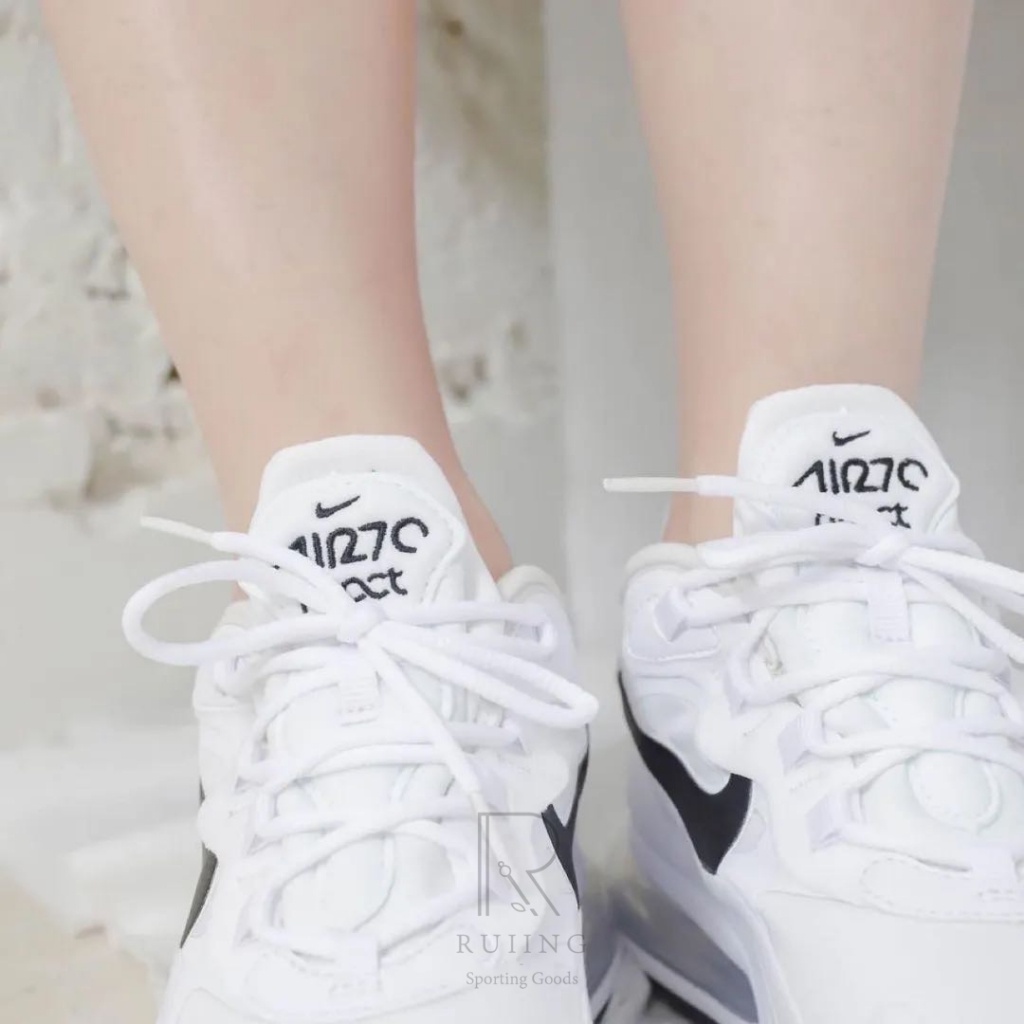 Nike air max 270 react 白色 半掌氣墊 運動休閒鞋 跑步鞋 男女款 CI3899101