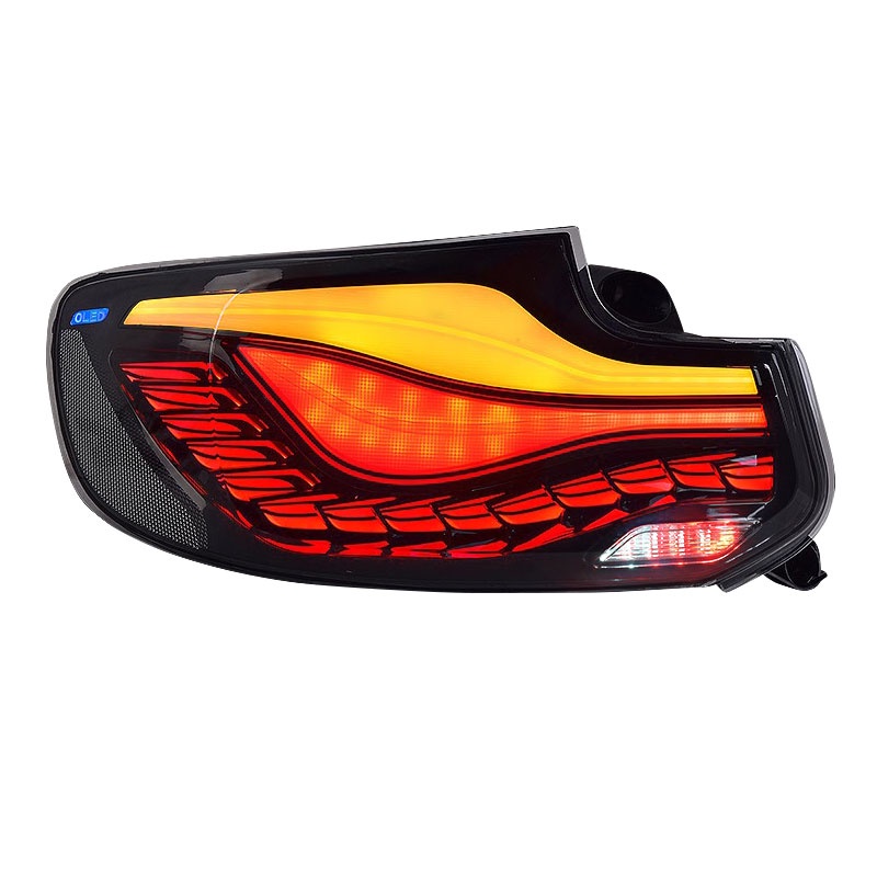適用于14-21款BMW 2系F22尾燈總成改裝LED龍鱗行車燈流水轉向燈