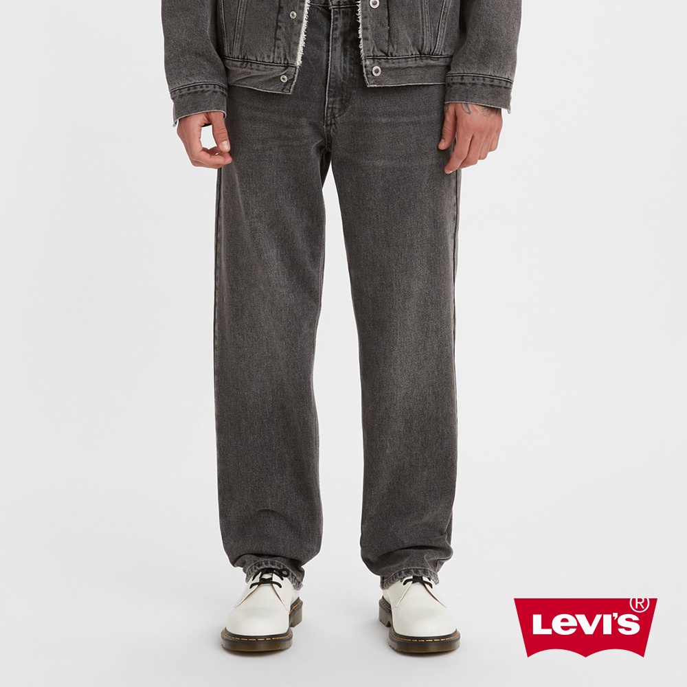 Levis Silver Tab銀標系列 廓形寬直筒牛仔褲 / 精工灰黑石洗 男 A3421-0000 人氣新品
