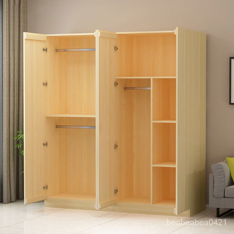 鬆木衣櫃純實木定製大衣櫃臥室組裝原木收納櫃實木衣櫃儲物櫃衣櫥