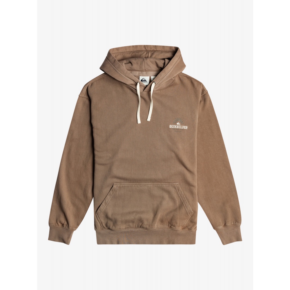 QUIKSILVER - SLAB HOOD 男款 帽T 連帽上衣 咖啡色-S