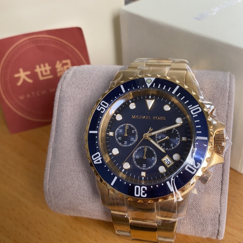 艾利二手/【星兒店】MICHAEL KORS 三眼計時-石英男錶 mk8267